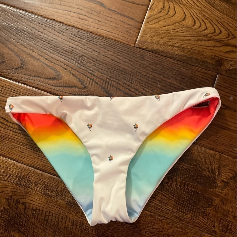 Hurley Reversible Printed Bikini Bottom Size S
